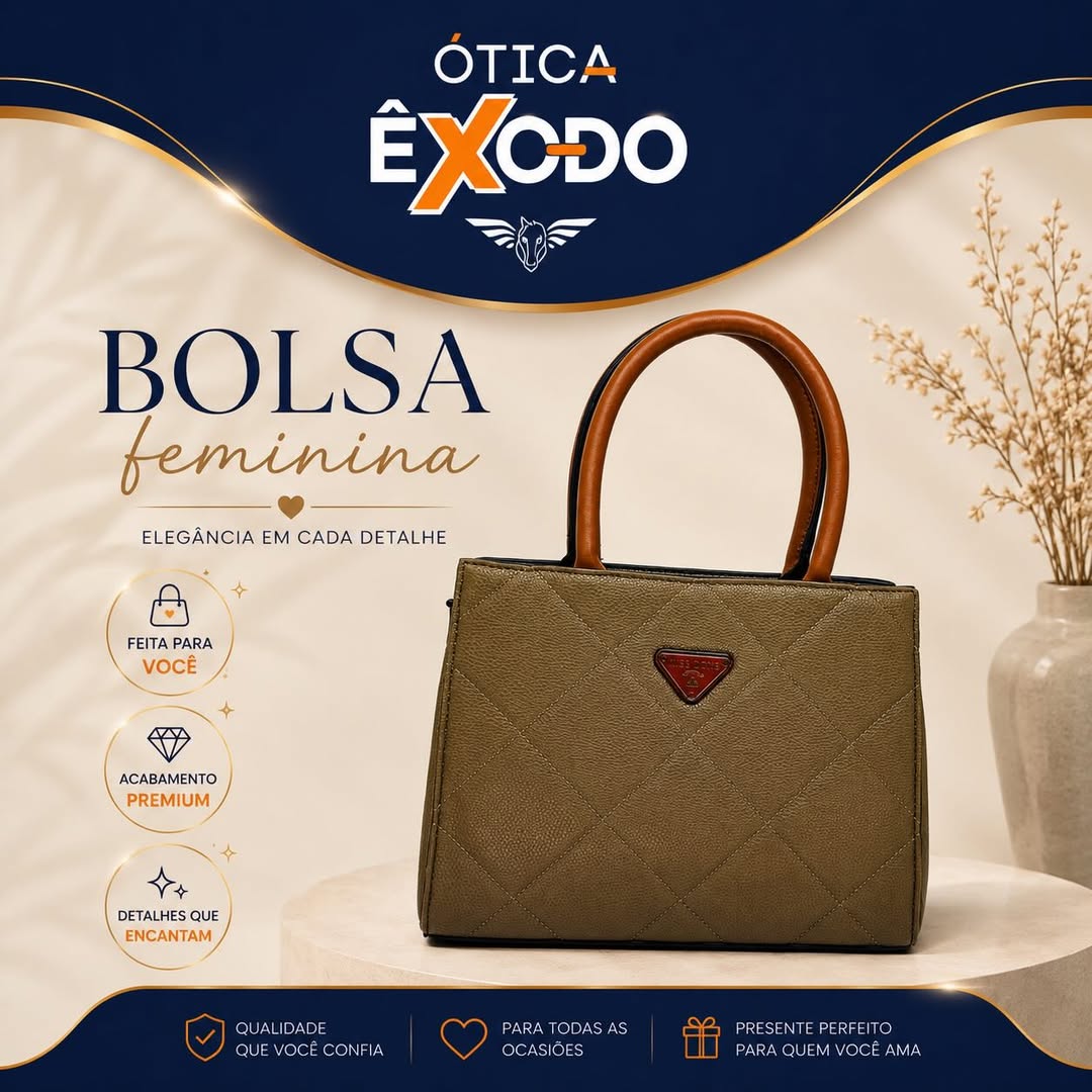 Bolsa feminina verde oliva - Ótica Êxodo Maceió